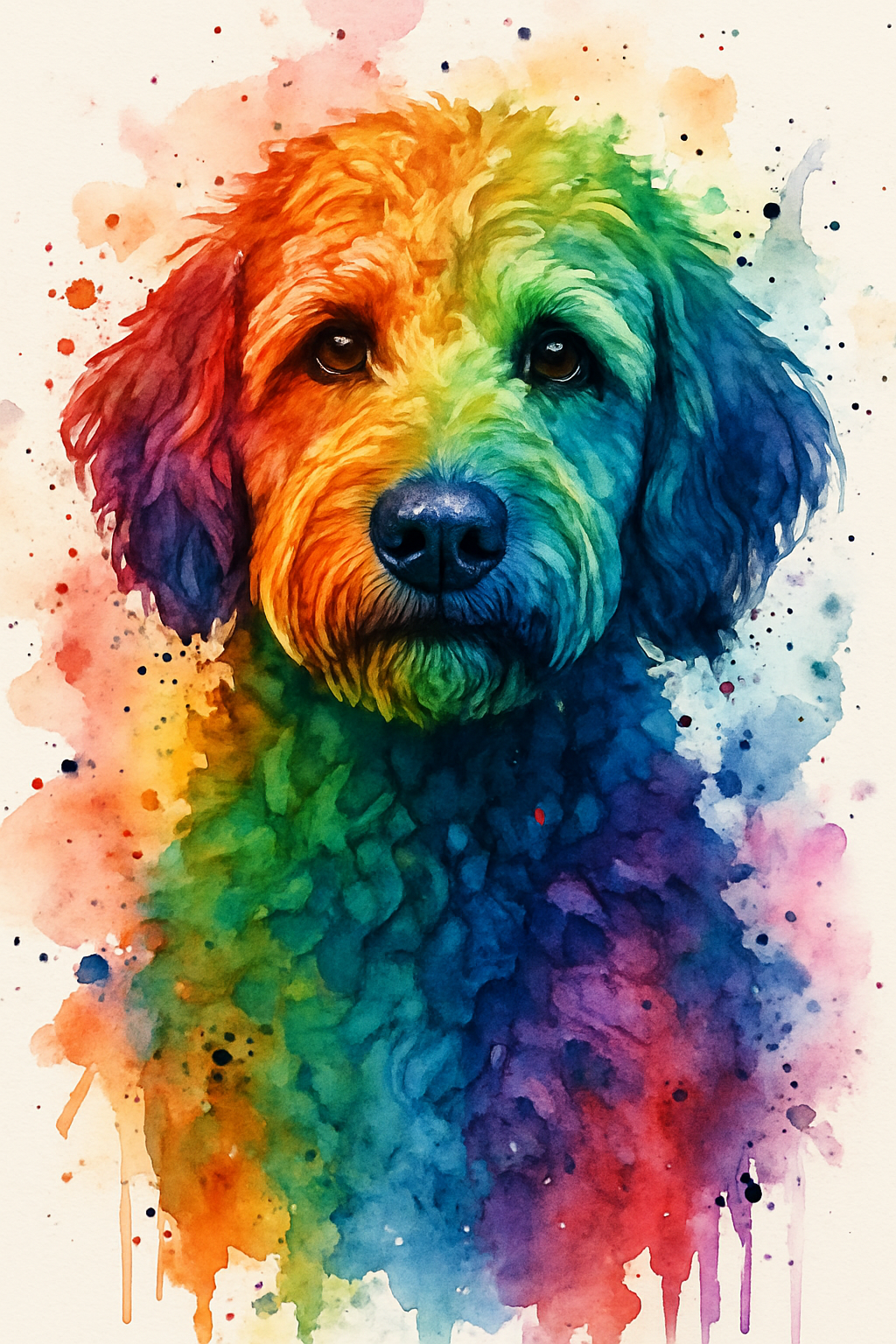 Custom pet portrait by The Family Portrait Company